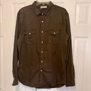 Green Button Down Shirt
